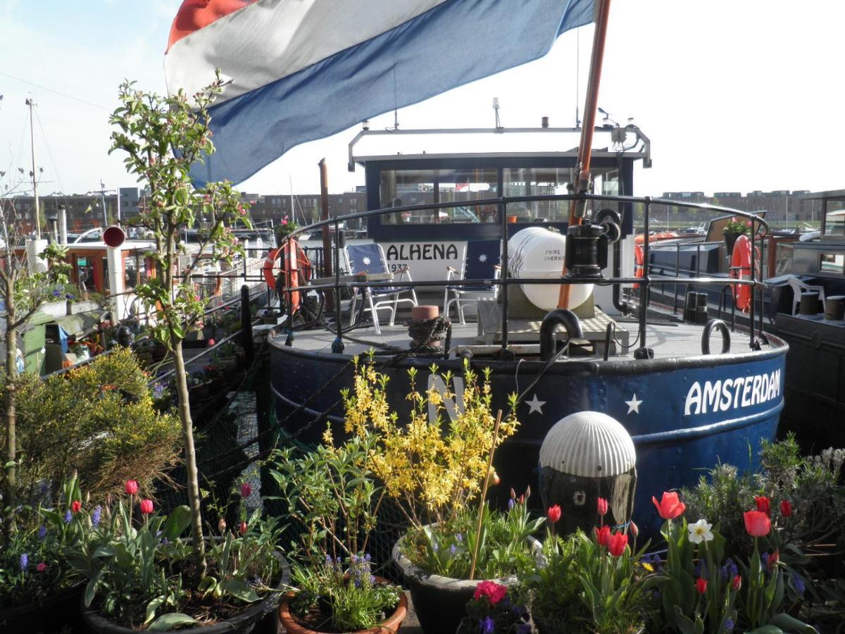 לינה וארוחת בוקר אמסטרדם Boat & Breakfast Alhena מראה חיצוני תמונה