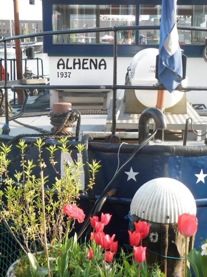 לינה וארוחת בוקר אמסטרדם Boat & Breakfast Alhena מראה חיצוני תמונה