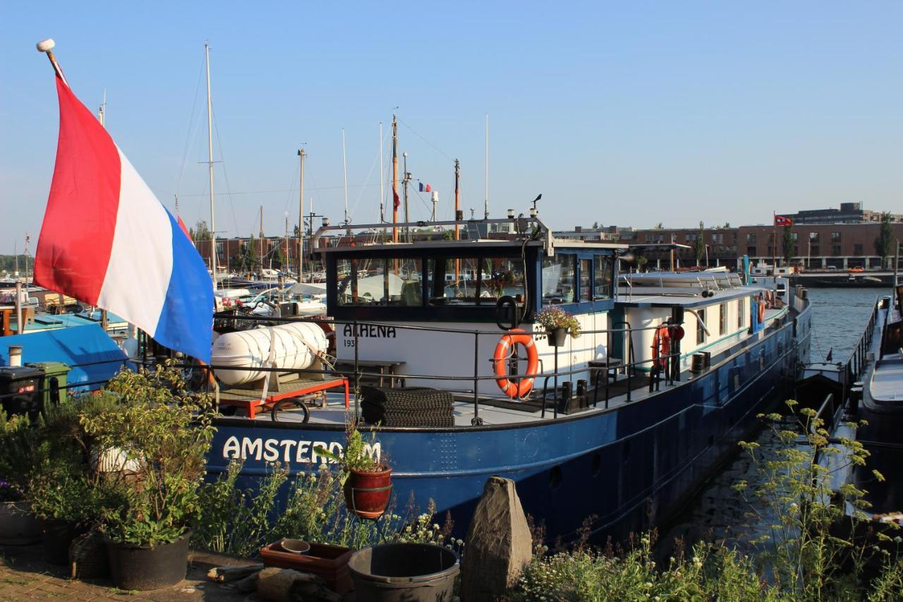 לינה וארוחת בוקר אמסטרדם Boat & Breakfast Alhena מראה חיצוני תמונה