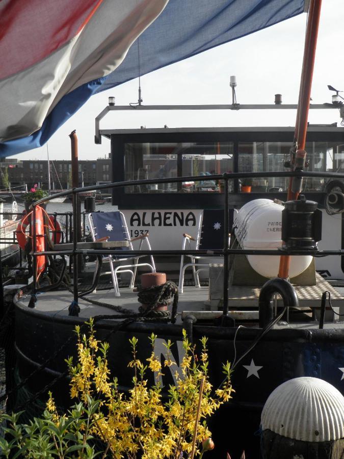 לינה וארוחת בוקר אמסטרדם Boat & Breakfast Alhena מראה חיצוני תמונה